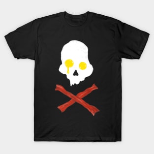 Eggs Skull Crossbones Breakfast T-Shirt